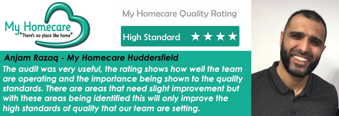 Read more about the article Huddersfield rated as working to a High Standard – My Homecare Quality Audit